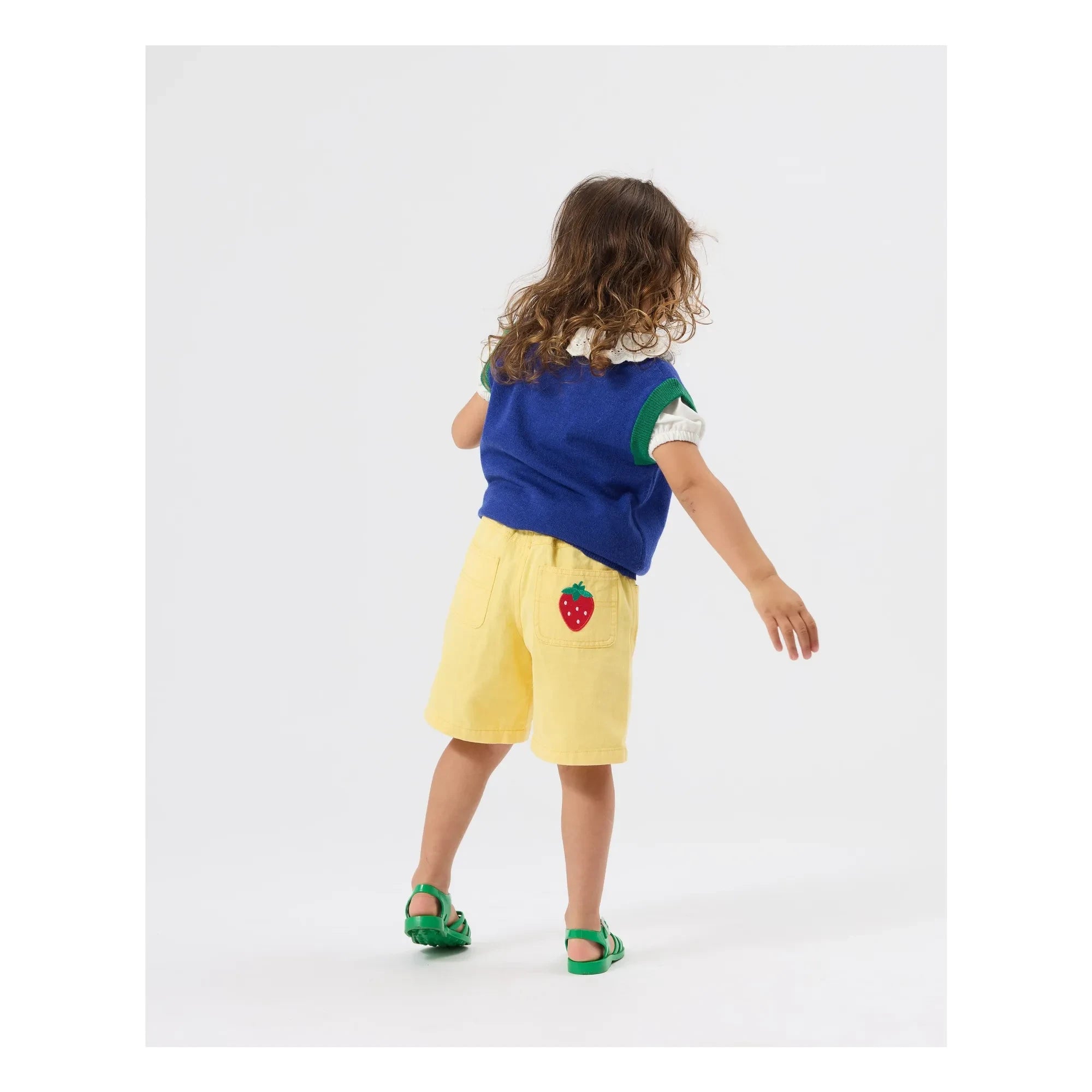 Goldie + Ace - Plain Denim Shorts | Yellow