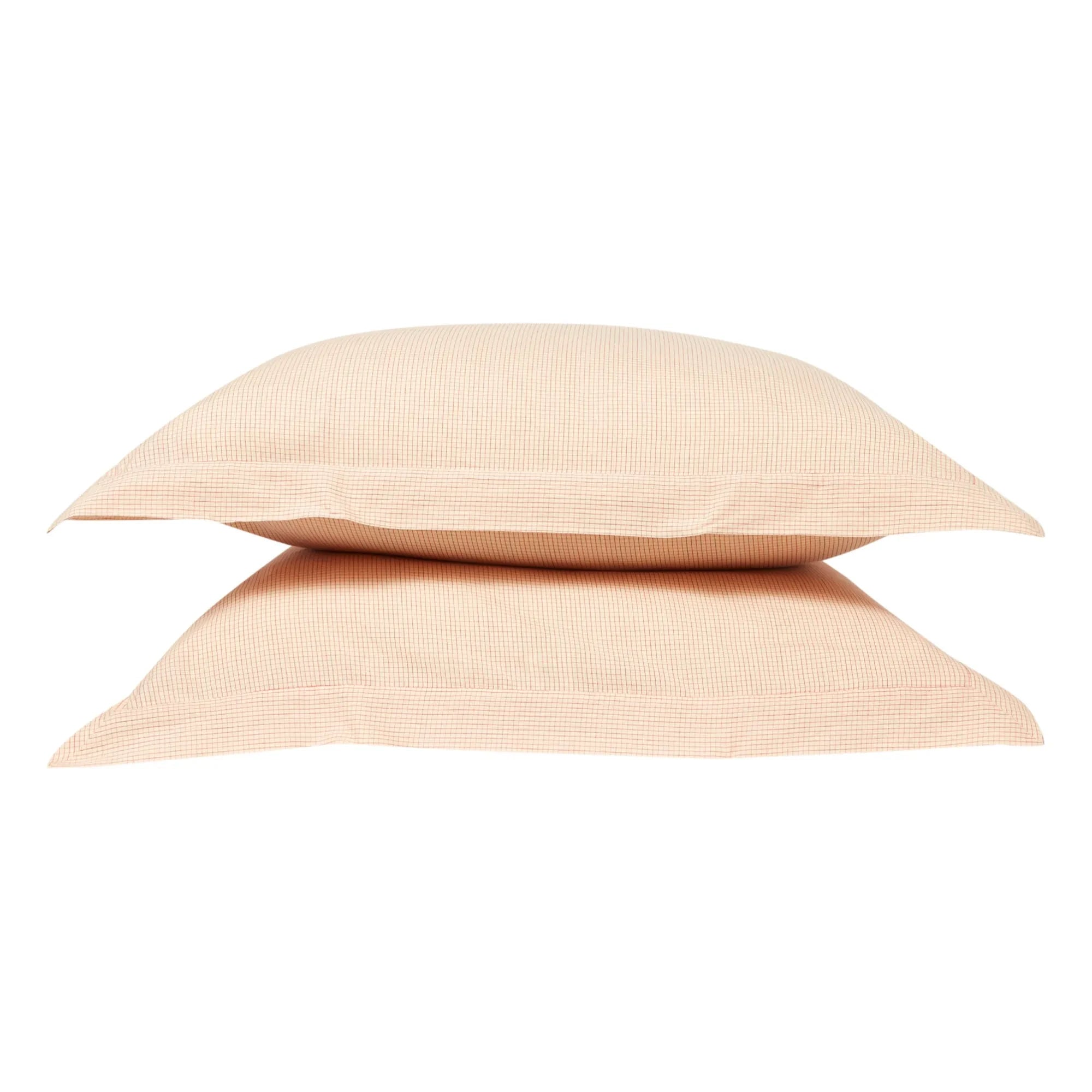 Scarlette Ateliers - Grace Handwoven Cotton Pillowcases - Set of 2 | Red