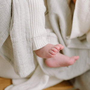 Claude & Co Ribbed Leggings - Oat-Leggings-Oat-0-3m | Natural Baby Shower