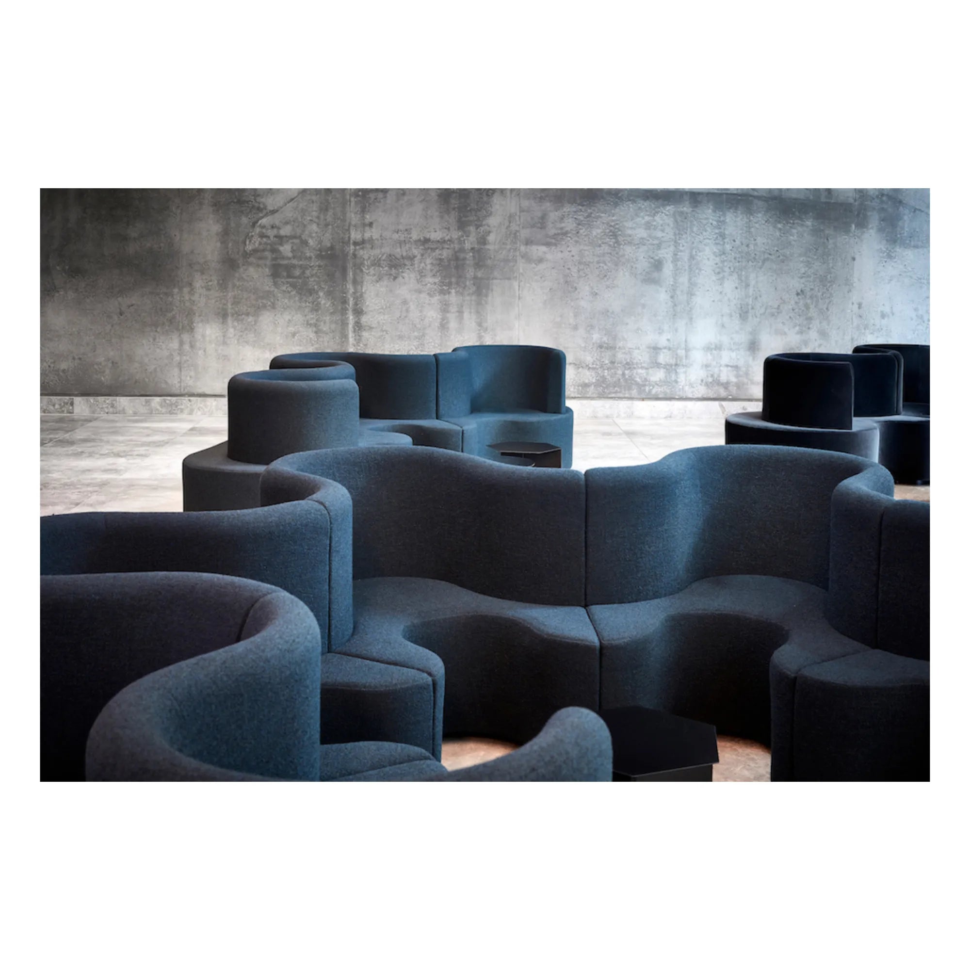 Verpan - Cloverleaf 2-Sitzer Sofa | Marineblau