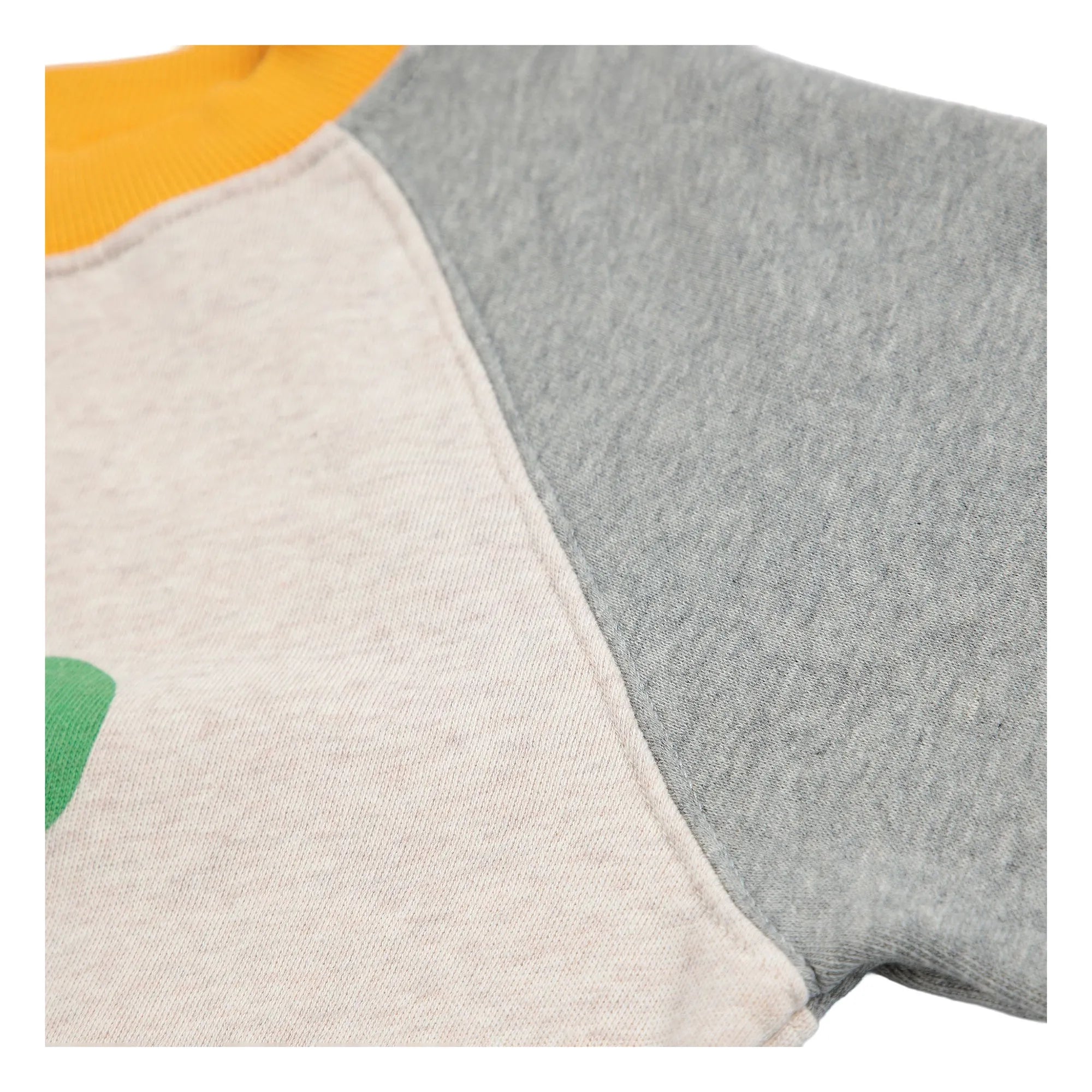 Bobo Choses - Renk Bloklu Yonca Organik Pamuklu Sweatshirt | Gri bej