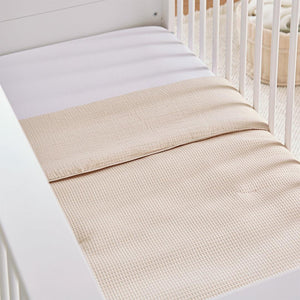 CuddleCo 4pc Cot Bed Bedding Set - Cashmere Waffle-Bedding Sets-Cashmere Waffle-Cot Bed | Natural Baby Shower