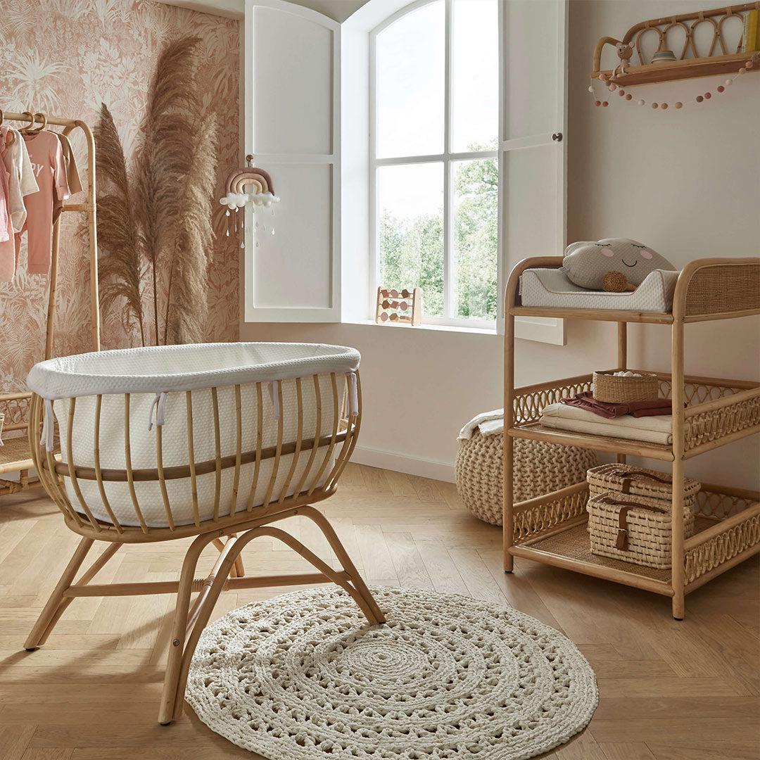 CuddleCo Aria Crib - Rattan-Cribs-Rattan- | Natural Baby Shower