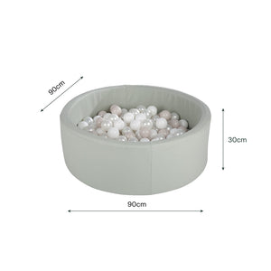 CuddleCo Ball Pit with Balls - Sea Salt-Ball Pits-Sea Salt- | Natural Baby Shower