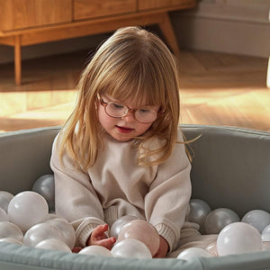 CuddleCo Ball Pit with Balls - Sea Salt-Ball Pits-Sea Salt- | Natural Baby Shower
