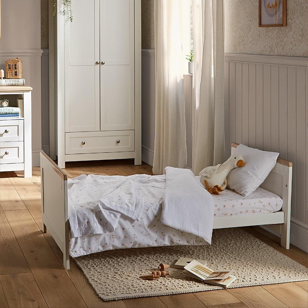 CuddleCo Burford 3pc Set - White/Oak-Nursery Sets-White/Oak- | Natural Baby Shower