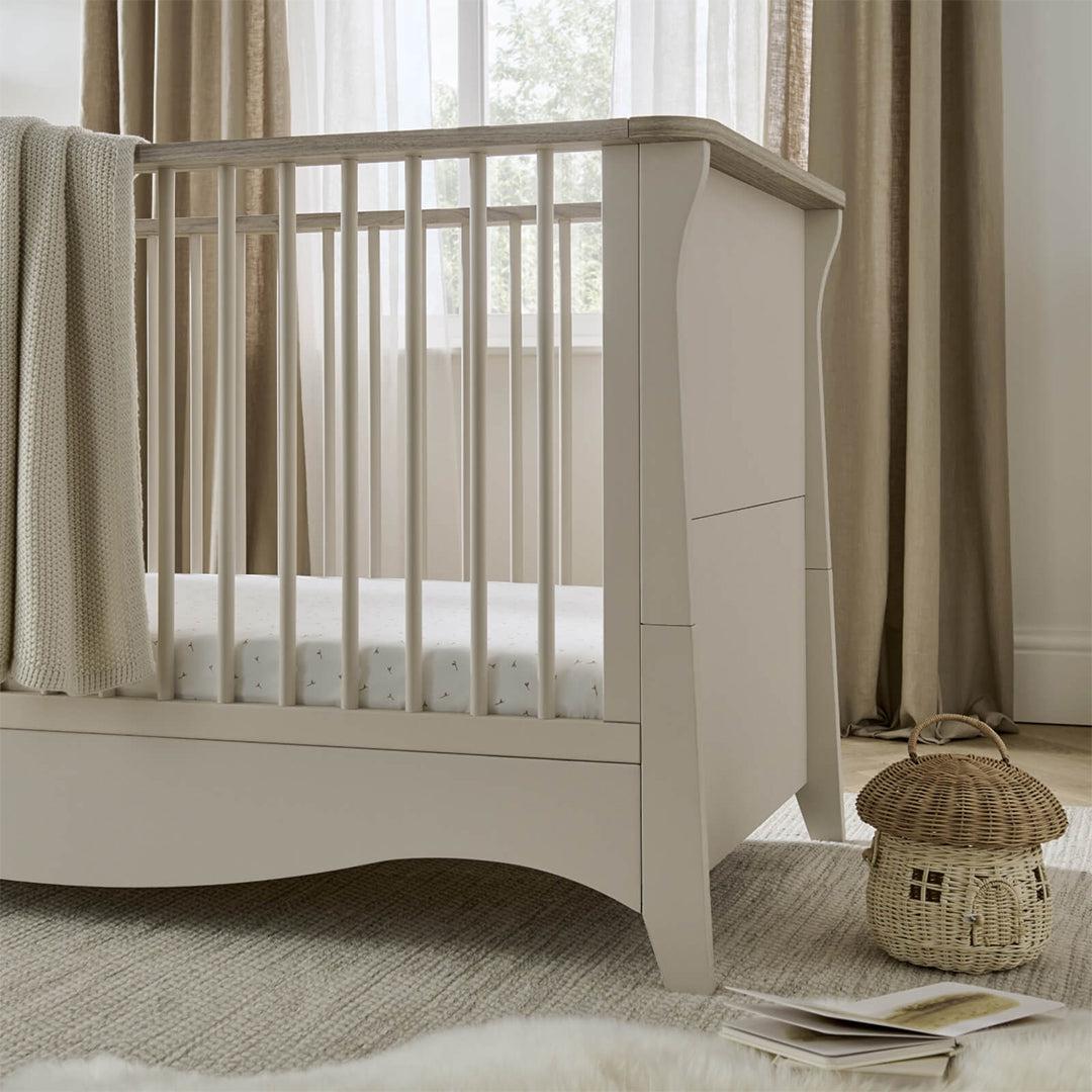 CuddleCo Clara 2 Piece Set 3-Drawer Dresser + Cot Bed - Cashmere-Nursery Sets- | Natural Baby Shower