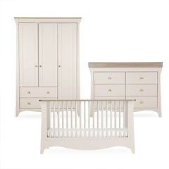CuddleCo Clara Luxe 3pc Set - Cashmere/Ash-Nursery Sets-Cashmere/Ash- | Natural Baby Shower