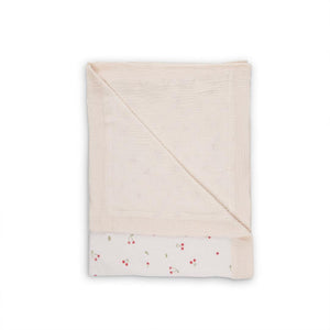 CuddleCo Comforter Blanket - Ditsy Cherry-Blankets-Ditsy Cherry- | Natural Baby Shower