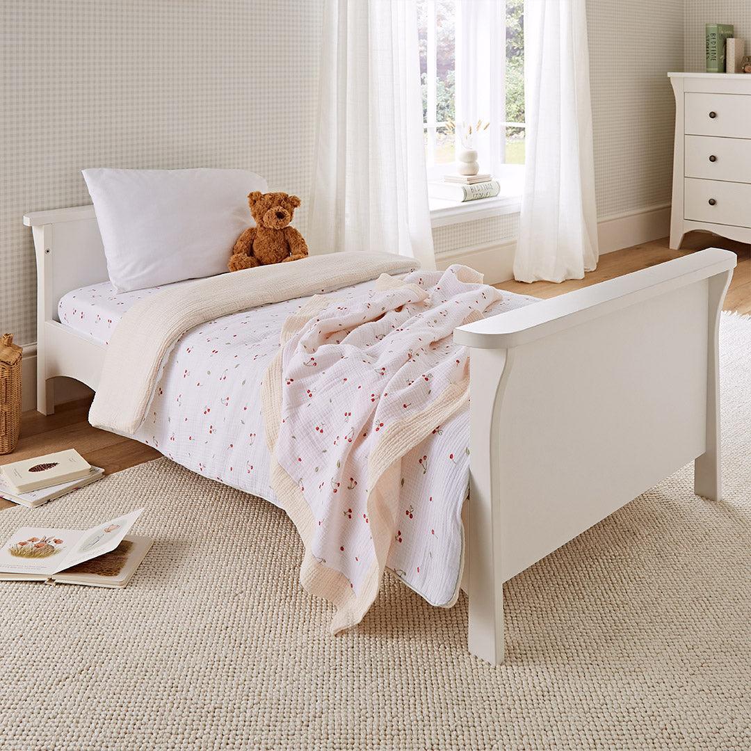 CuddleCo Cot Bed Quilt - Ditsy Cherry-Bedding Sets-Ditsy Cherry-Cot Bed | Natural Baby Shower