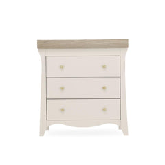 CuddleCo Clara 3-Drawer Dresser + Changer - Cashmere-Nursery Sets-Cashmere- | Natural Baby Shower
