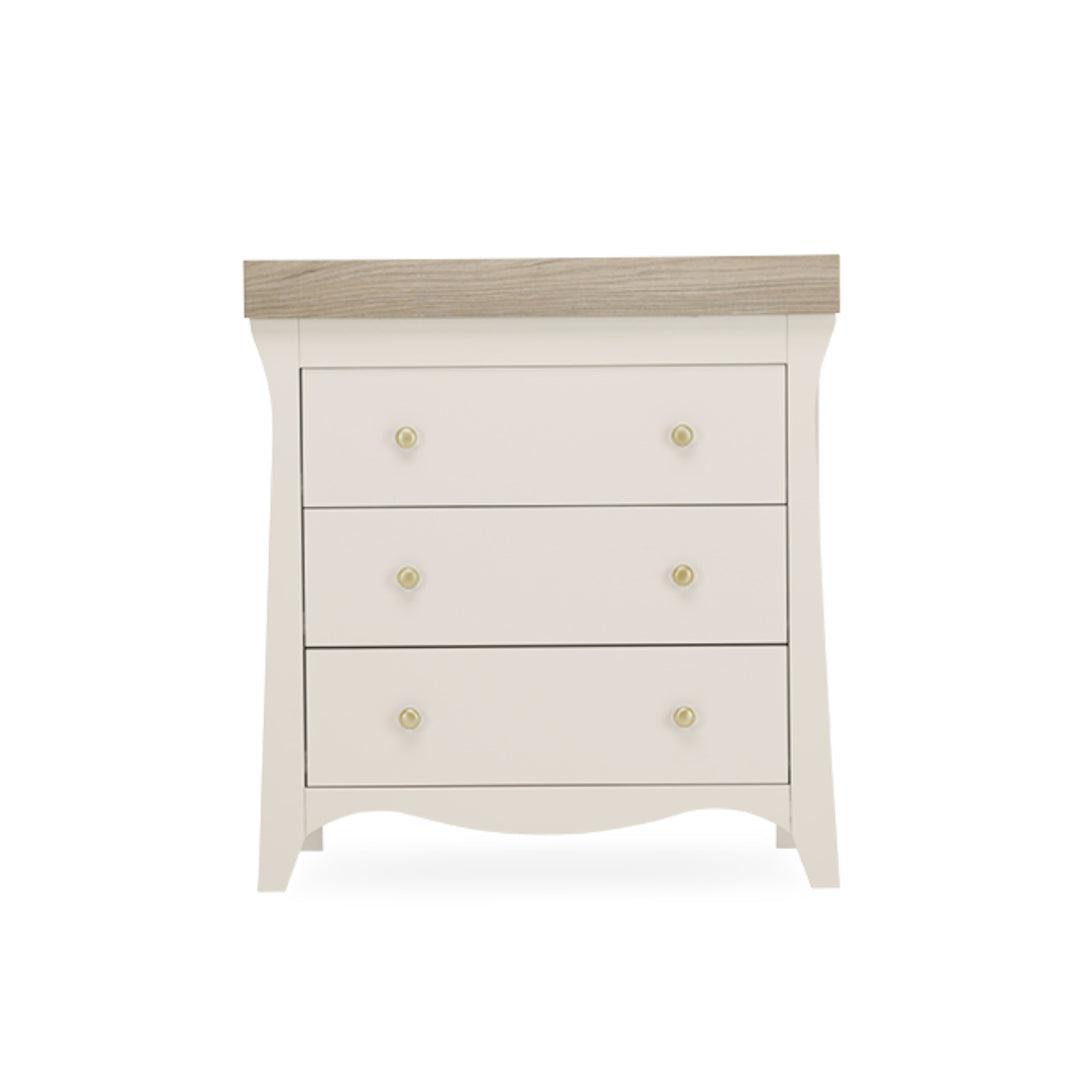 CuddleCo Clara 3 Piece Set Drawer Dresser Cot Bed + Wardrobe - Cashmere-Nursery Sets- | Natural Baby Shower