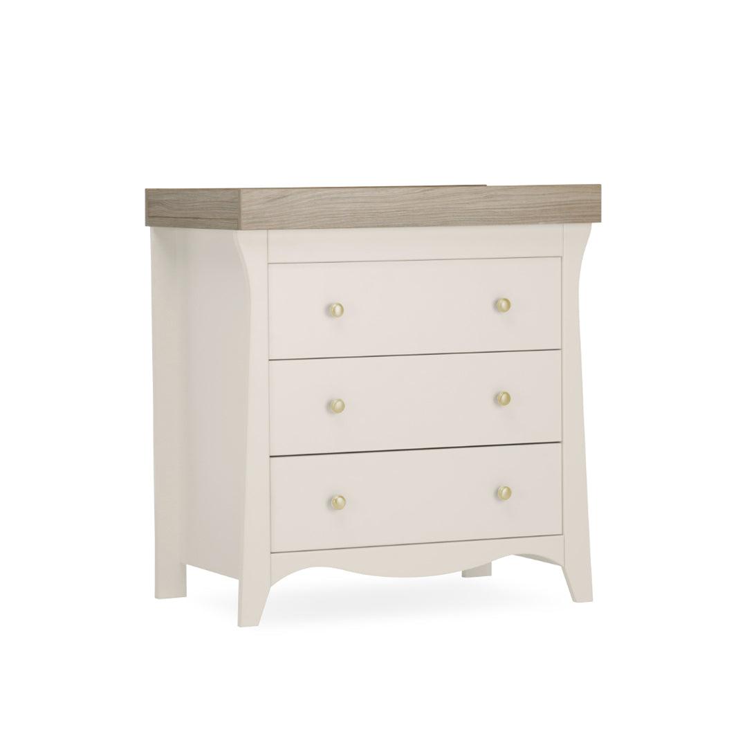 CuddleCo Clara 3-Drawer Dresser + Changer - Cashmere-Nursery Sets-Cashmere- | Natural Baby Shower