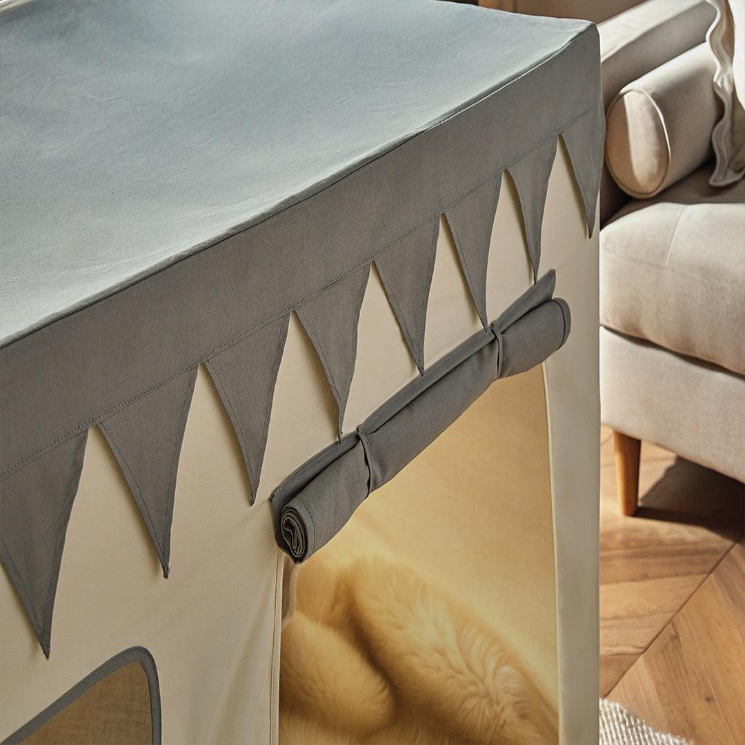 CuddleCo Play House with Bunting - Sea Salt-Climbing Frames-Sea Salt- | Natural Baby Shower