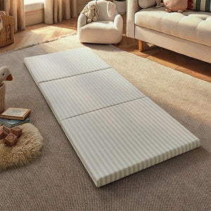 CuddleCo Tumble Play Mat 180 x 75cm - Cookie Stripe-Play Mats-Cookie Stripe- | Natural Baby Shower