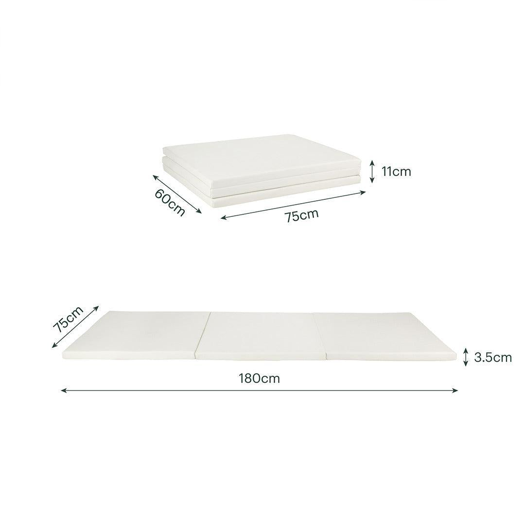 CuddleCo Tumble Play Mat 180 x 75cm - Pebble-Play Mats-Pebble- | Natural Baby Shower