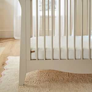 CuddleCo Waterproof Cot Mattress Protector Hypoallergenic Bamboo - White-Mattress Protectors-White-One Size | Natural Baby Shower