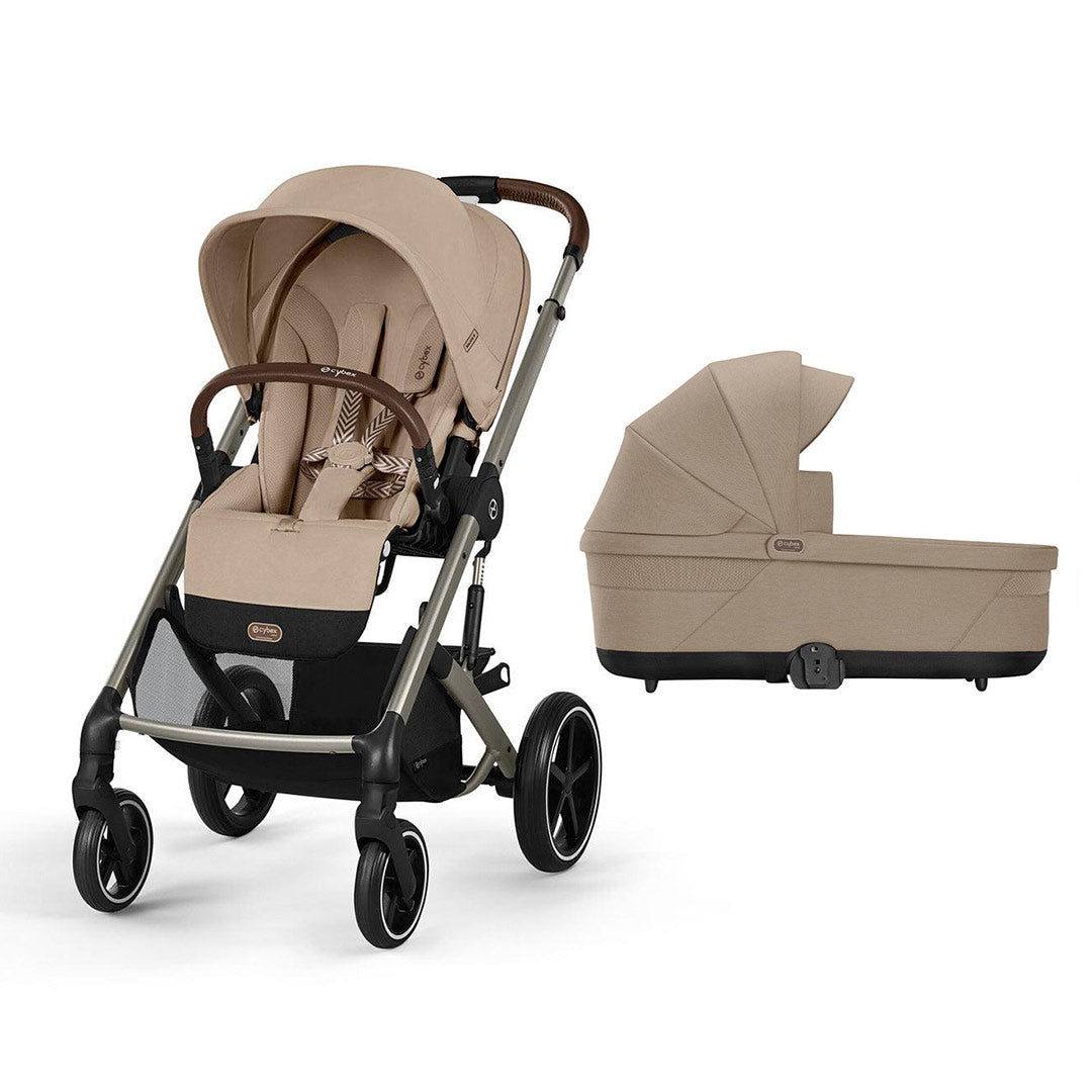 Cybex Balios S Lux Pushchair - Almond Beige-Strollers-Almond Beige-Taupe | Natural Baby Shower