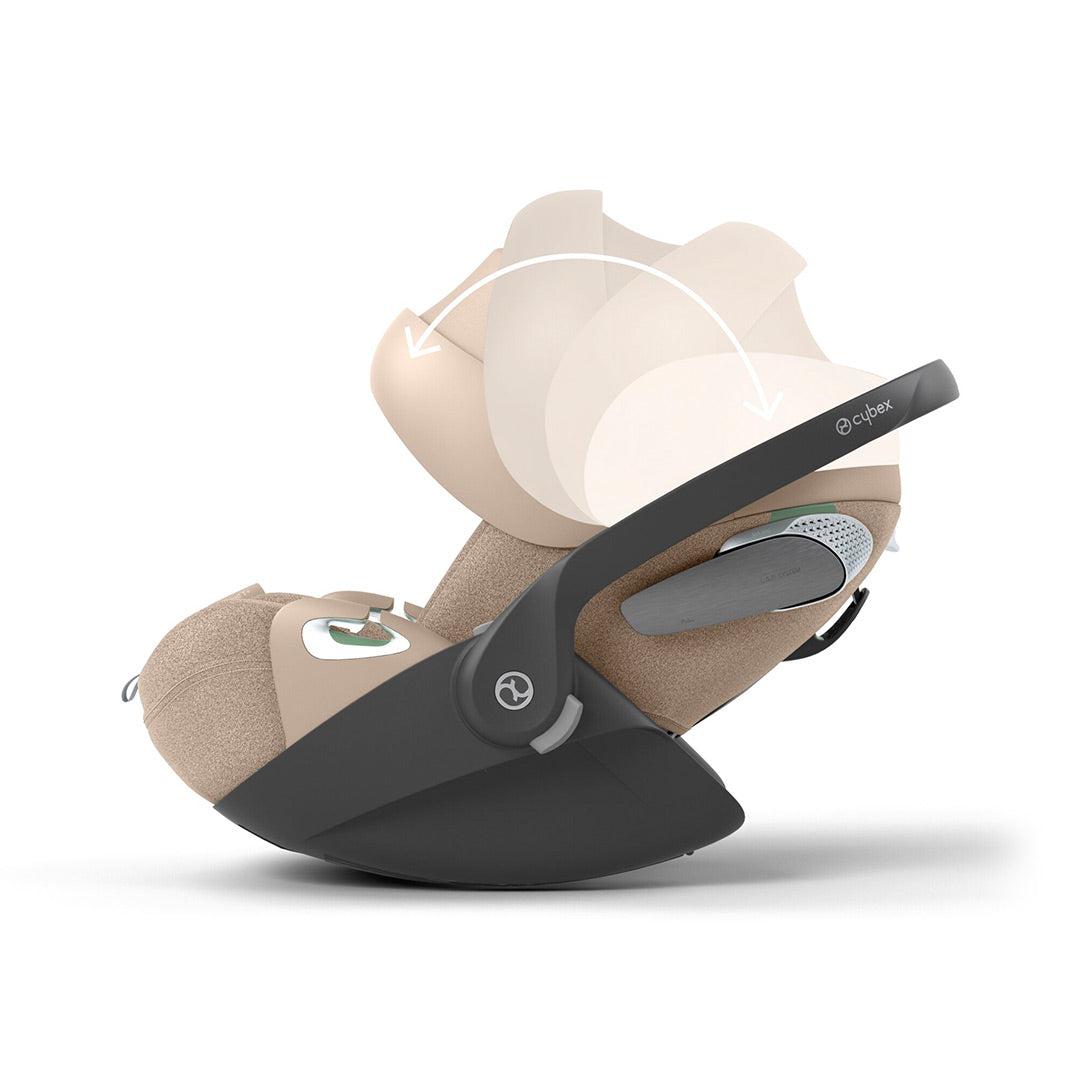 CYBEX Cloud T i-Size Plus Rotating Baby Car Seat - Cozy Beige-Car Seats-Cozy Beige-No Base | Natural Baby Shower