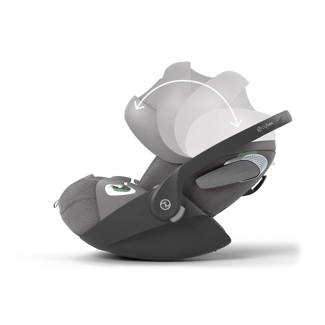 CYBEX Cloud T i-Size Plus Rotating Baby Car Seat - Mirage Grey-Car Seats-Mirage Grey-No Base | Natural Baby Shower