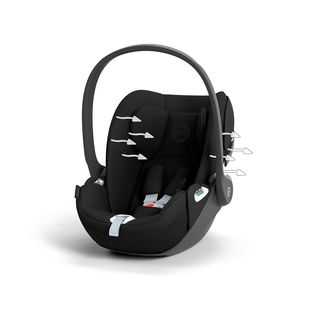 CYBEX Cloud T i-Size Rotating Baby Car Seat - Sepia Black-Car Seats-Sepia Black-No Base | Natural Baby Shower