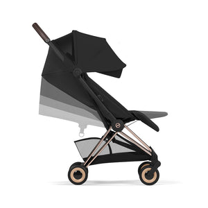 CYBEX Coya Comfort Compact Stroller & Carrycot - Sepia Black/Rose Gold-Strollers-Sepia Black/Rose Gold- | Natural Baby Shower