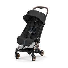 CYBEX Coya Comfort Compact Stroller - Sepia Black/Rose Gold-Strollers-Sepia Black/Rose Gold-Without Carrycot | Natural Baby Shower