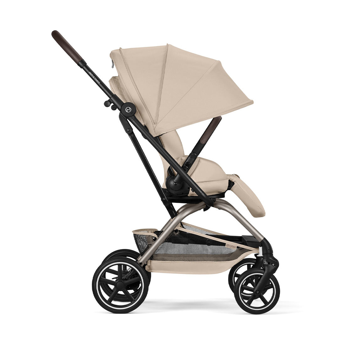 Cybex Eezy S Twist+ 2 Pushchair - 2026 - Almond Beige-Strollers-Almond Beige-One Size | Natural Baby Shower