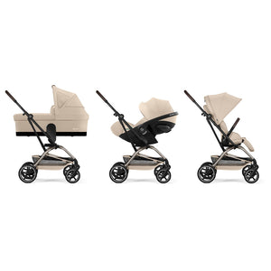 Cybex Eezy S Twist+ 2 Pushchair - 2026 - Almond Beige-Strollers-Almond Beige-One Size | Natural Baby Shower