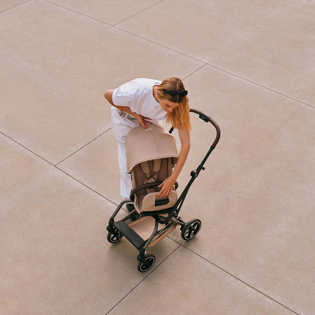 Cybex Eezy S Twist+ 2 Pushchair - 2026 - Dune Grey-Strollers-Dune Grey-One Size | Natural Baby Shower