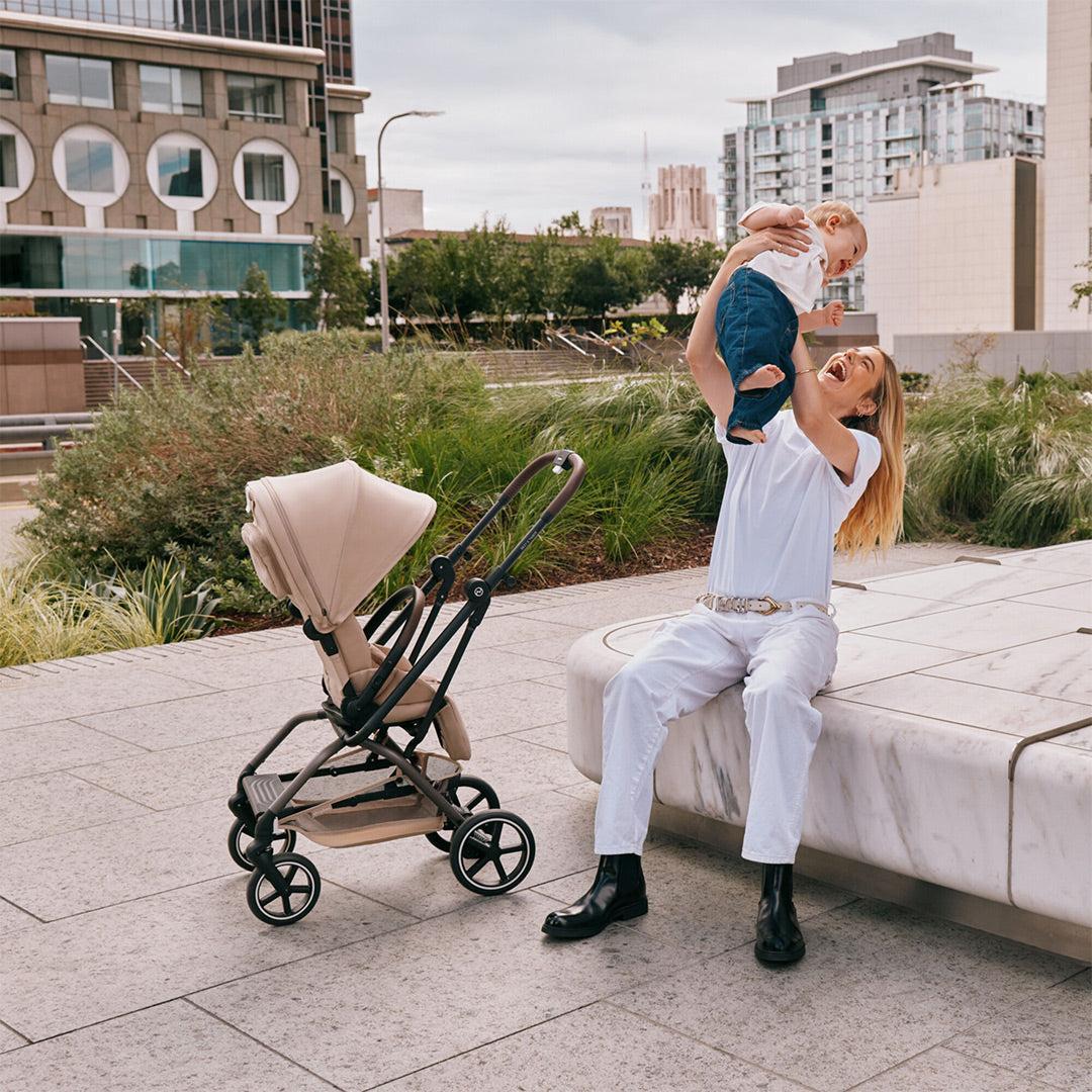 Cybex Eezy S Twist+ 2 Pushchair - 2026 - Dune Grey-Strollers-Dune Grey-One Size | Natural Baby Shower