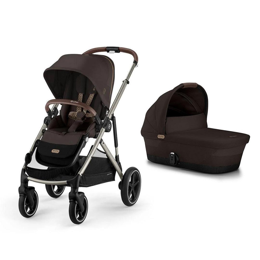 CYBEX Gazelle S Pushchair - Chocolate Brown-Strollers-Chocolate Brown-With Cot | Natural Baby Shower
