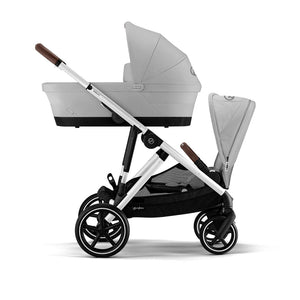 CYBEX Gazelle S Double Pushchair - Lava Grey-Strollers-Lava Grey-Without Carrycot | Natural Baby Shower