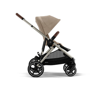 CYBEX Gazelle S Double Pushchair - Almond Beige-Strollers-Almond Beige-Without Carrycot | Natural Baby Shower