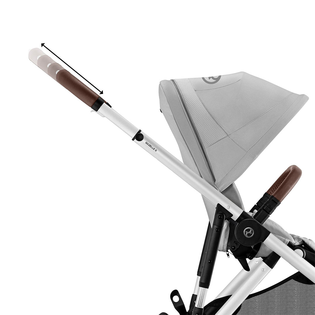 CYBEX Gazelle S Twin Pushchair - Lava Grey-Strollers-Lava Grey-Without Carrycot | Natural Baby Shower