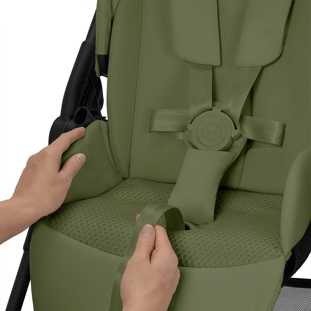 CYBEX Melio Carbon Pushchair - Moss Green-Strollers-Moss Green- | Natural Baby Shower