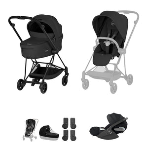 Cybex Mios Ultimate Bundle - Comfort Collection-Travel Systems-Sepia Black-Without Base | Natural Baby Shower