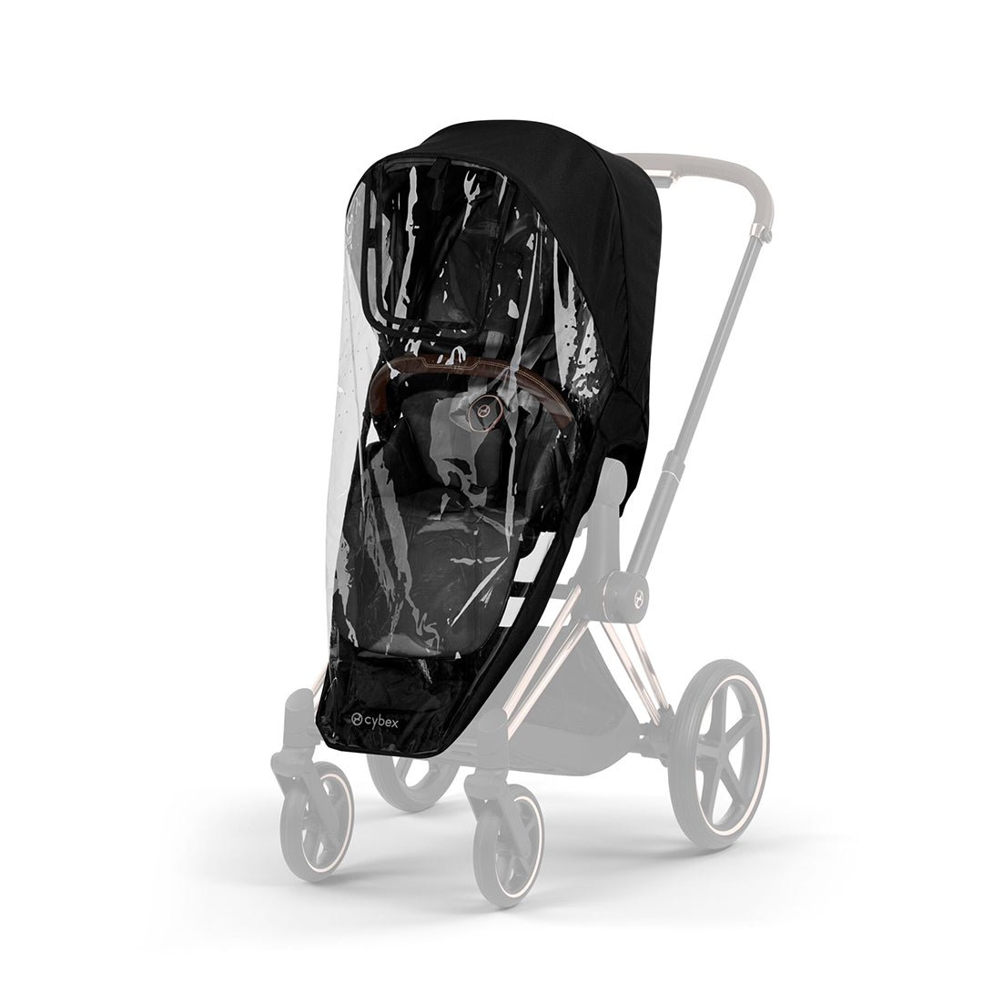 CYBEX Priam Comfort Pushchair & Foldable Carrycot - Sepia Black/Rose Gold-Strollers-Sepia Black/Rose Gold- | Natural Baby Shower