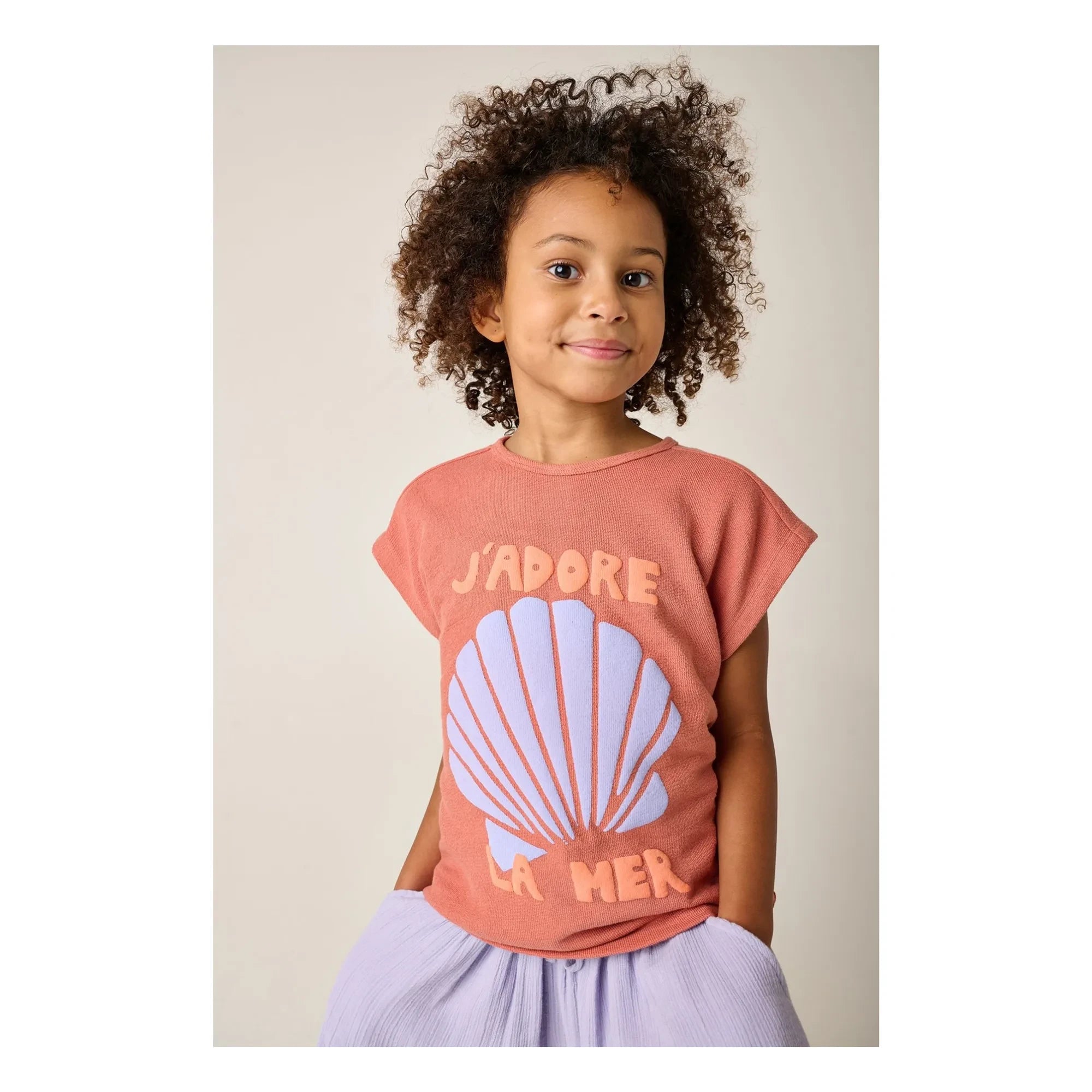 Tumble N'Dry - Pesca organik pamuklu T-shirt | Terracotta