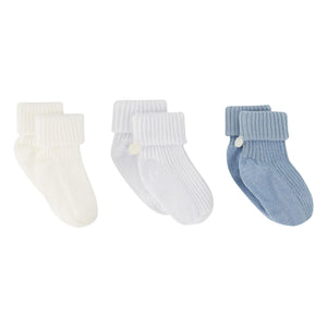 Tartine et Chocolat - 3-Pair Sock Set | Sky Blue