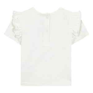 Tartine et Chocolat - Liberty Schmetterling Baby T-Shirt | Weiß