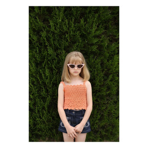 Kalinka - Top Elvira Crochet | Orange