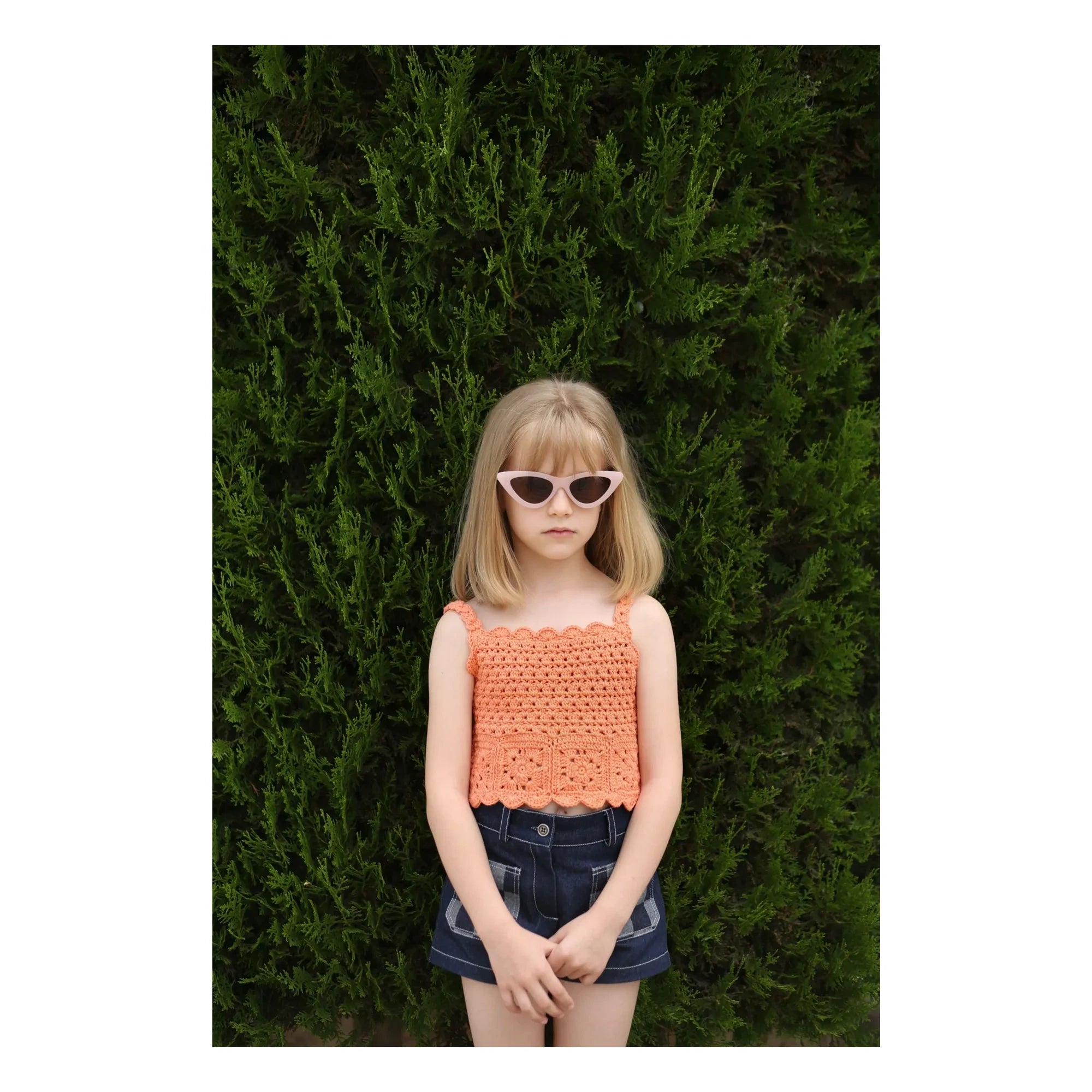 Kalinka - Top Elvira Crochet | Orange