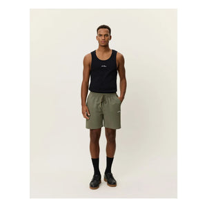 Les Deux - Stan Seersucker Badeshorts | Khaki