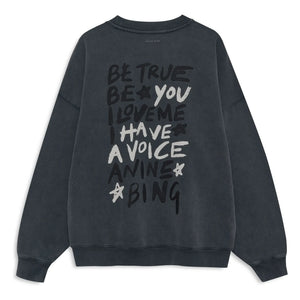 Anine Bing - Miles Empowerment sweatshirt | Siyah