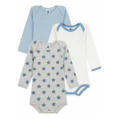 Petit Bateau - 3er Body-Set gestreift | Blau