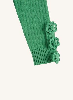 Emile et Ida - Green Ribbed Sweater