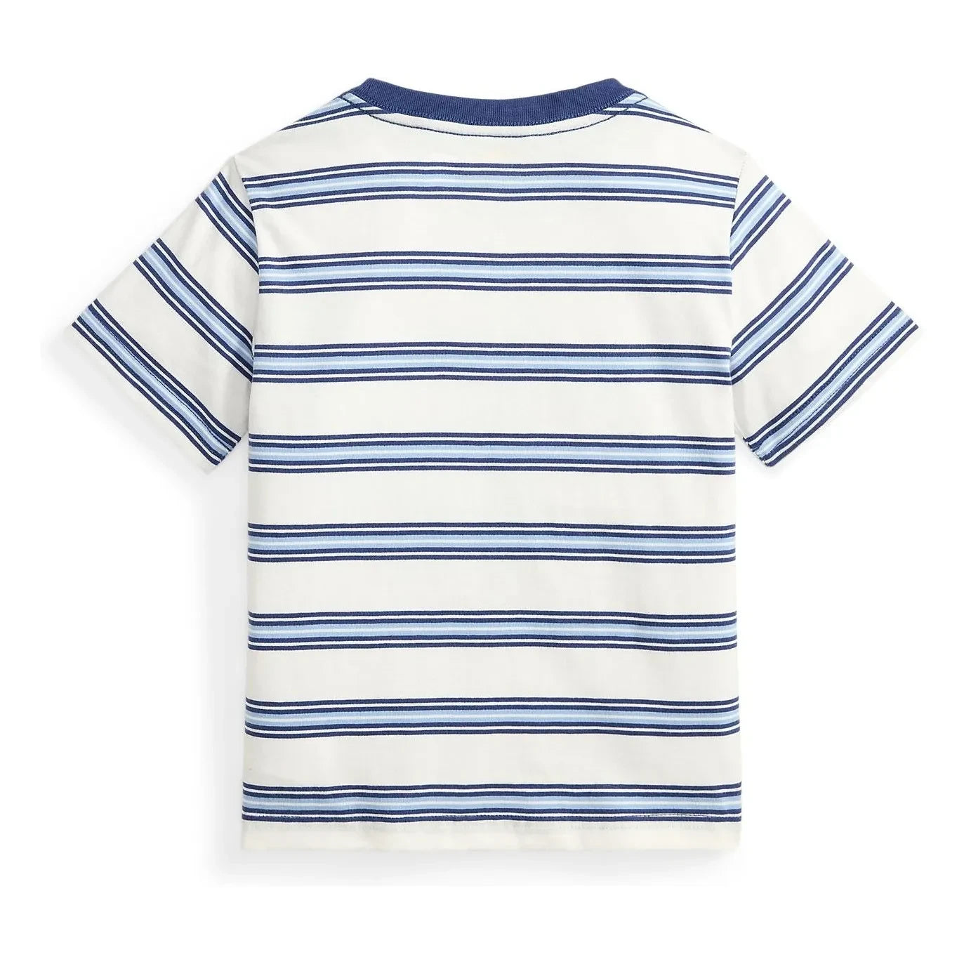 Ralph Lauren – Gestreiftes Logo-T-Shirt | Blau