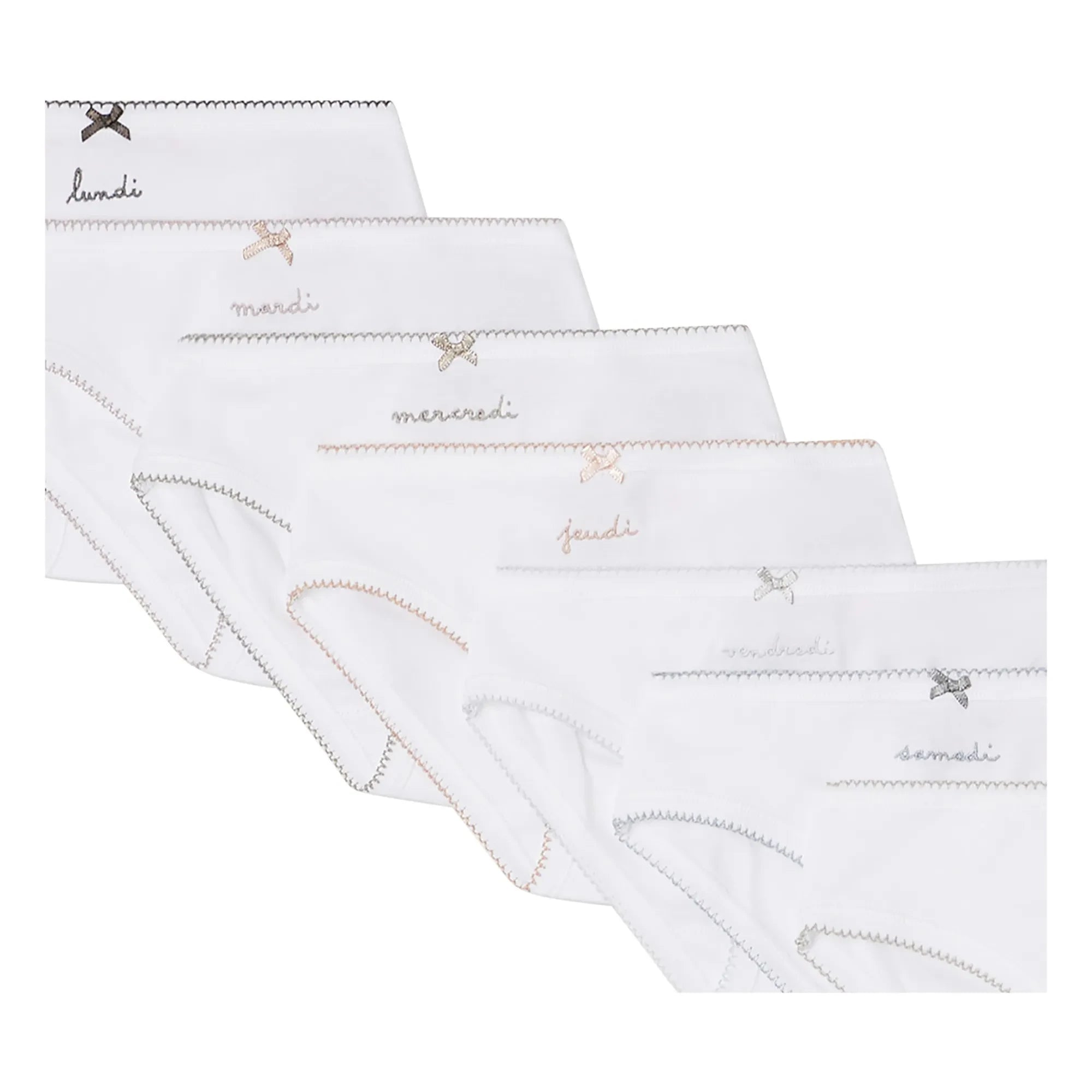 Bonpoint - 7er-Slip-Set | Weiß