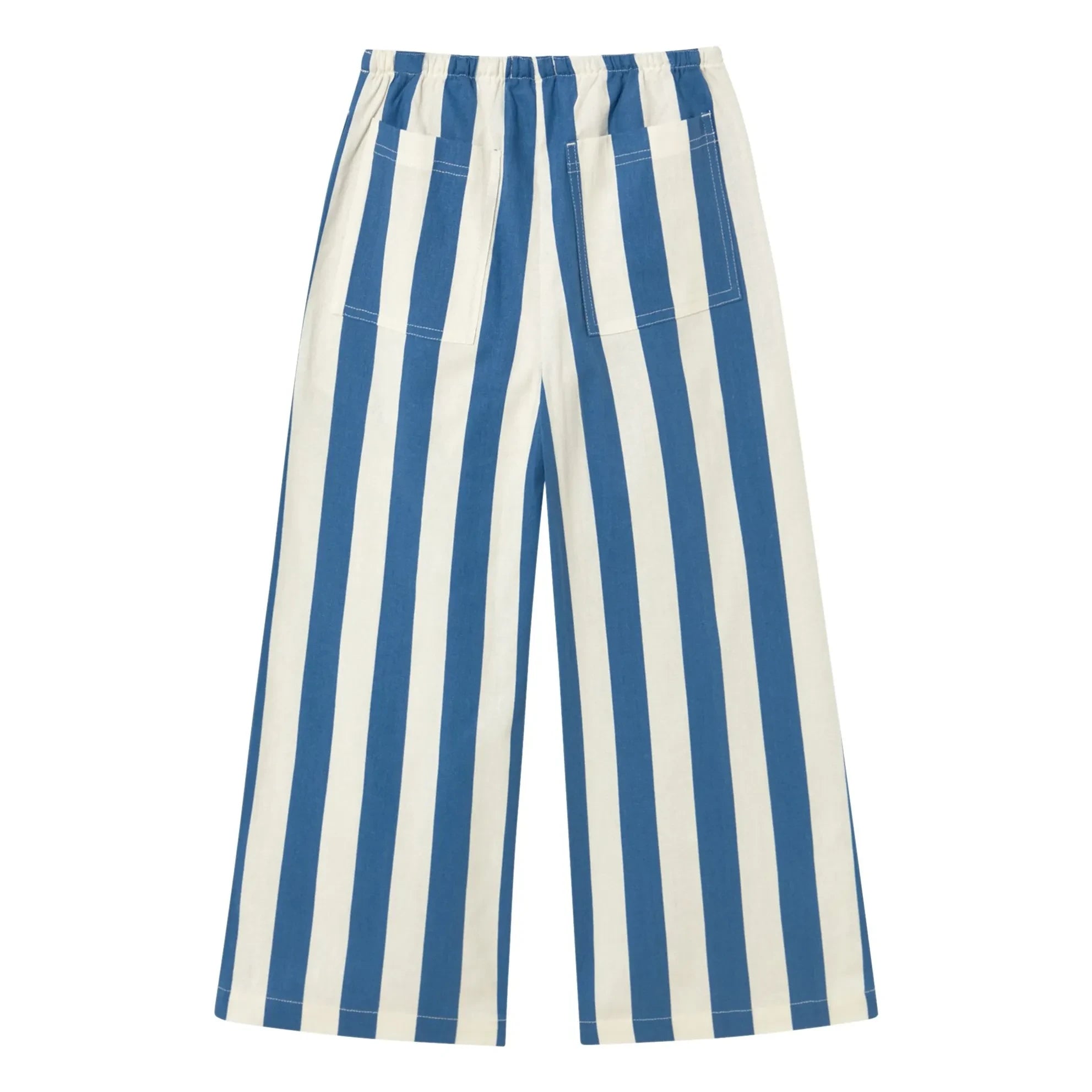 Tinycottons - Blaue Gestreifte Hose | Blau